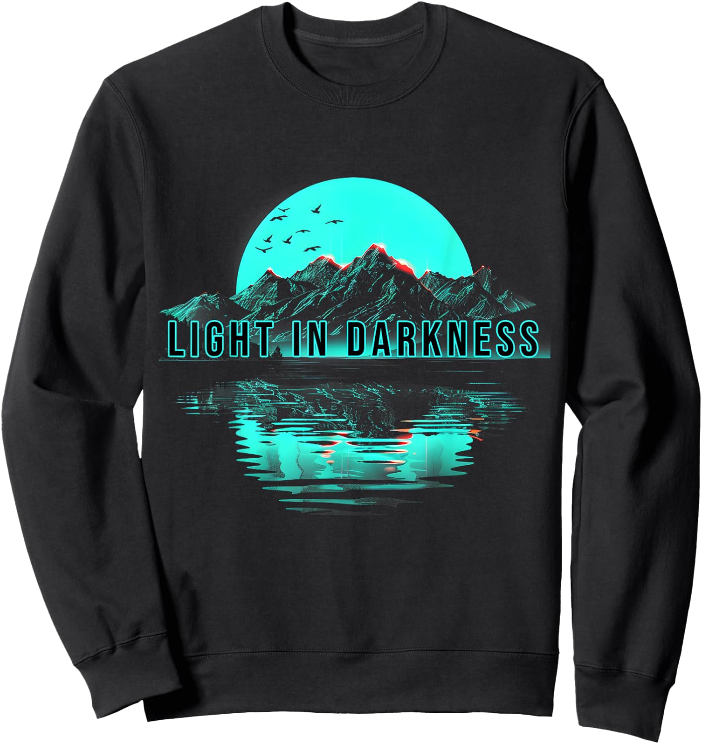great Mountain Graphic Ideal for Hiking and Exploration Sweatshirt - Sweatshirt | Black