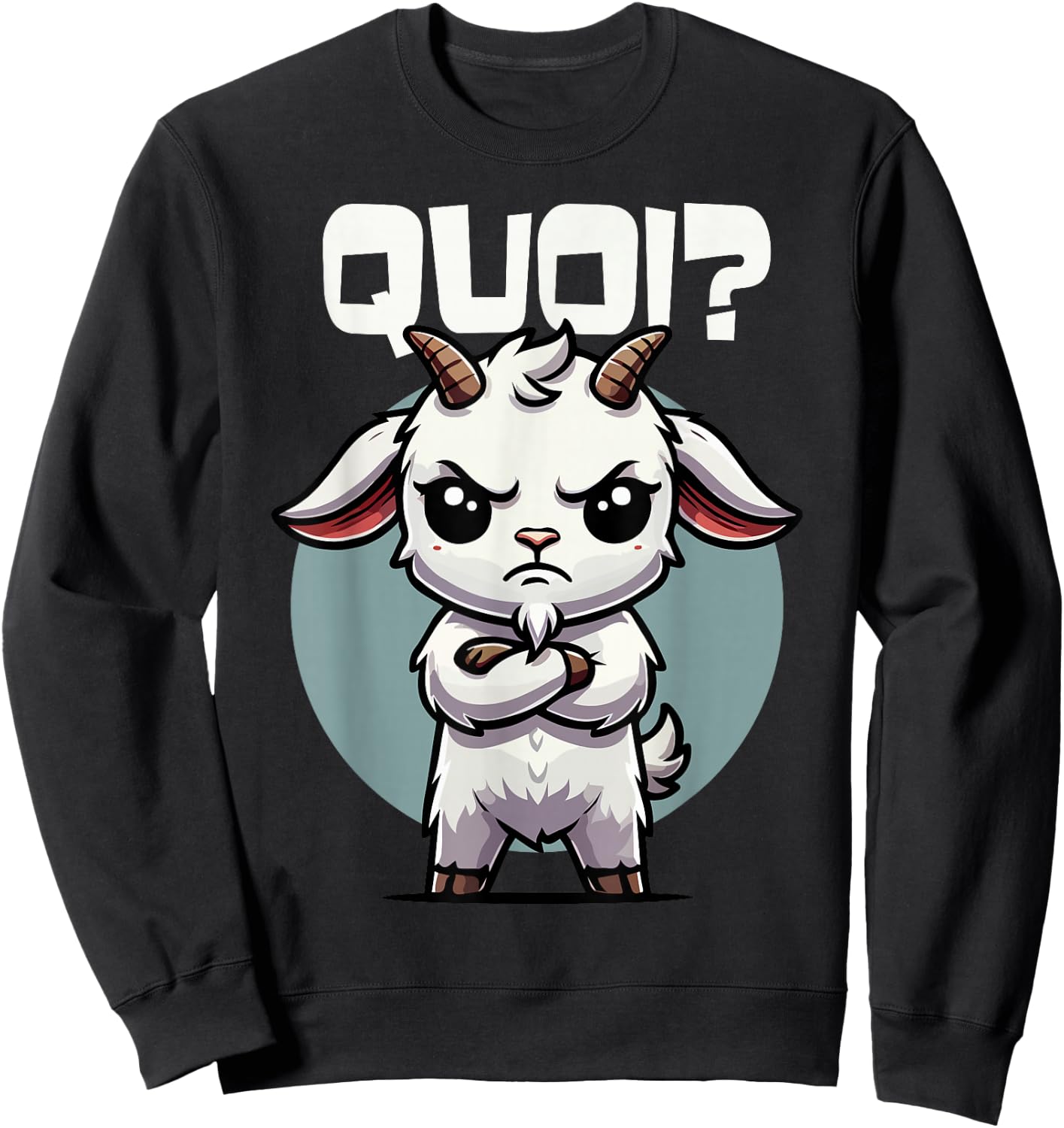 Goat Funny Girls Boys Goats , Black, S Sweatshirt - Sweatshirt | Black