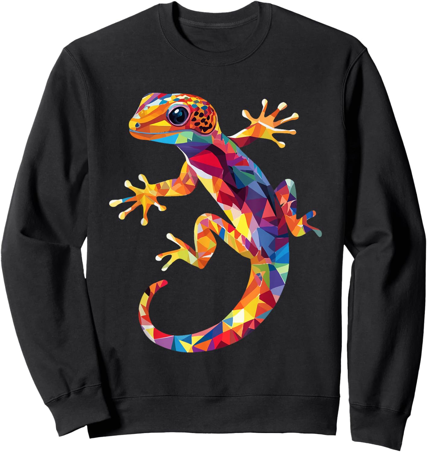Leopard Gecko Color Pop Art Gecko Lovers , Black, S Sweatshirt - Sweatshirt | Black