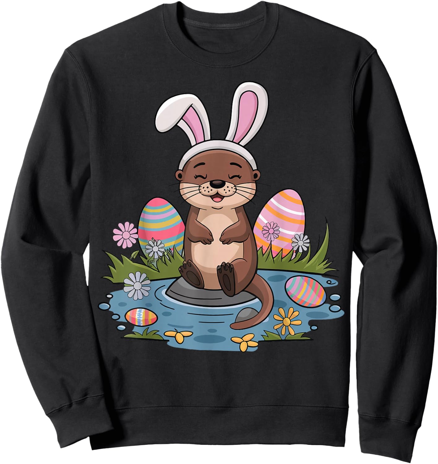 Easter Otter Sweatshirt - Sweatshirt | Black
