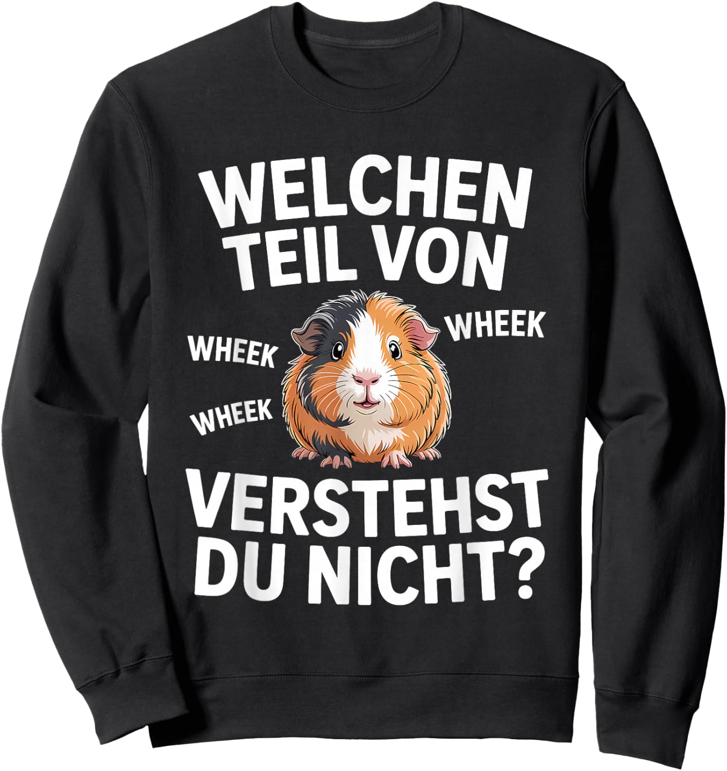 Welchen Teil Von Wheek Meerschweinchen Sweatshirt - Sweatshirt | Black
