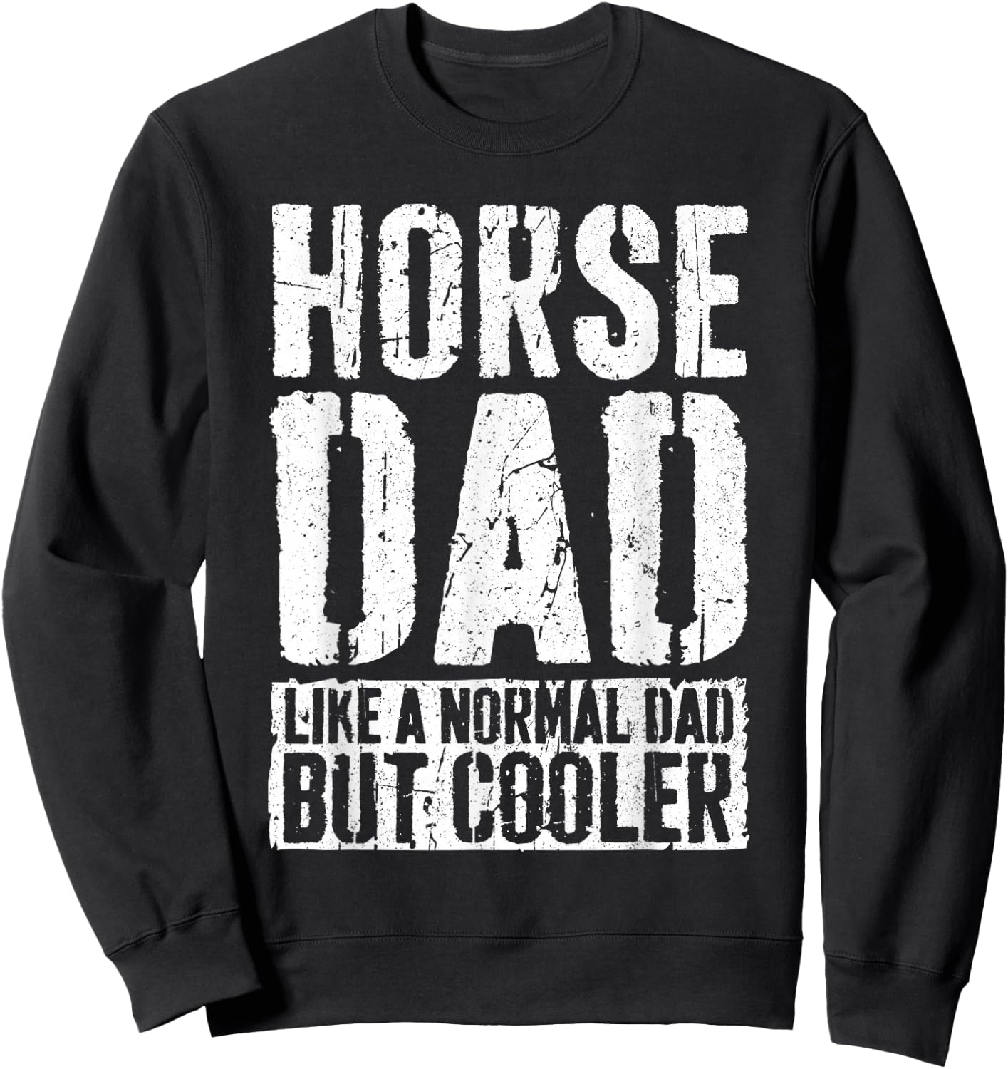 Pferd Papa Shirt Herren Vatertag Pferd Papa Sweatshirt - Sweatshirt | Black