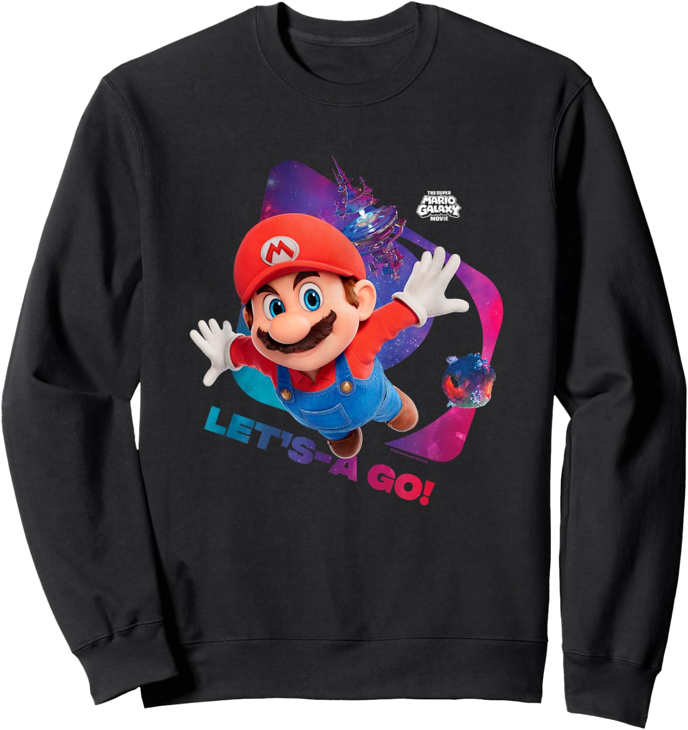 The Super Mario Galaxy Movie Let’s-A Go! Sweatshirt - Sweatshirt | Black