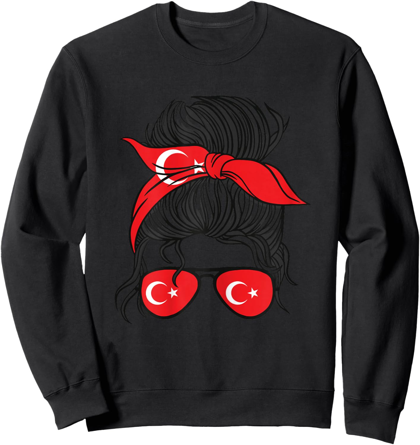 Turkiye Mädchen Türkei Mädchen Türkische kizi Frauen Türkische Flagge Sweatshirt - Sweatshirt | Black
