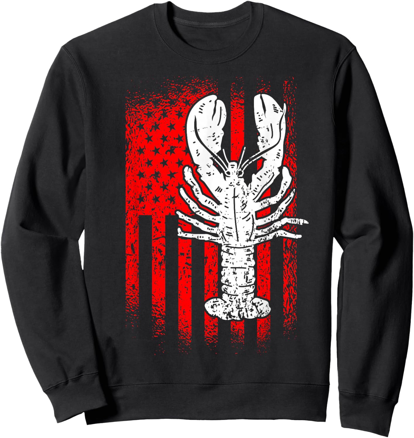 American Lobster USA Seafood Lover Sweatshirt - Sweatshirt | Black