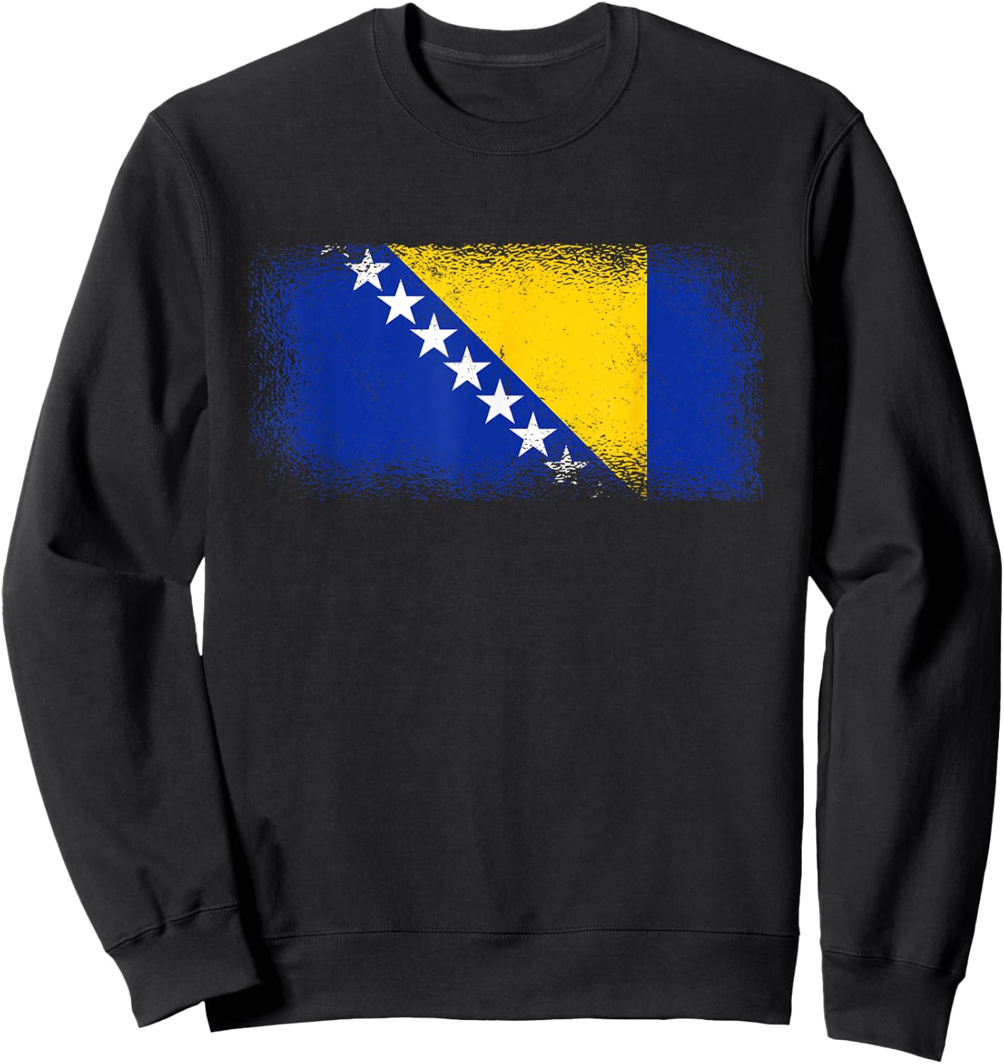Bosnische Flagge Bosnien und Herzegowina Sweatshirt - Sweatshirt | Black