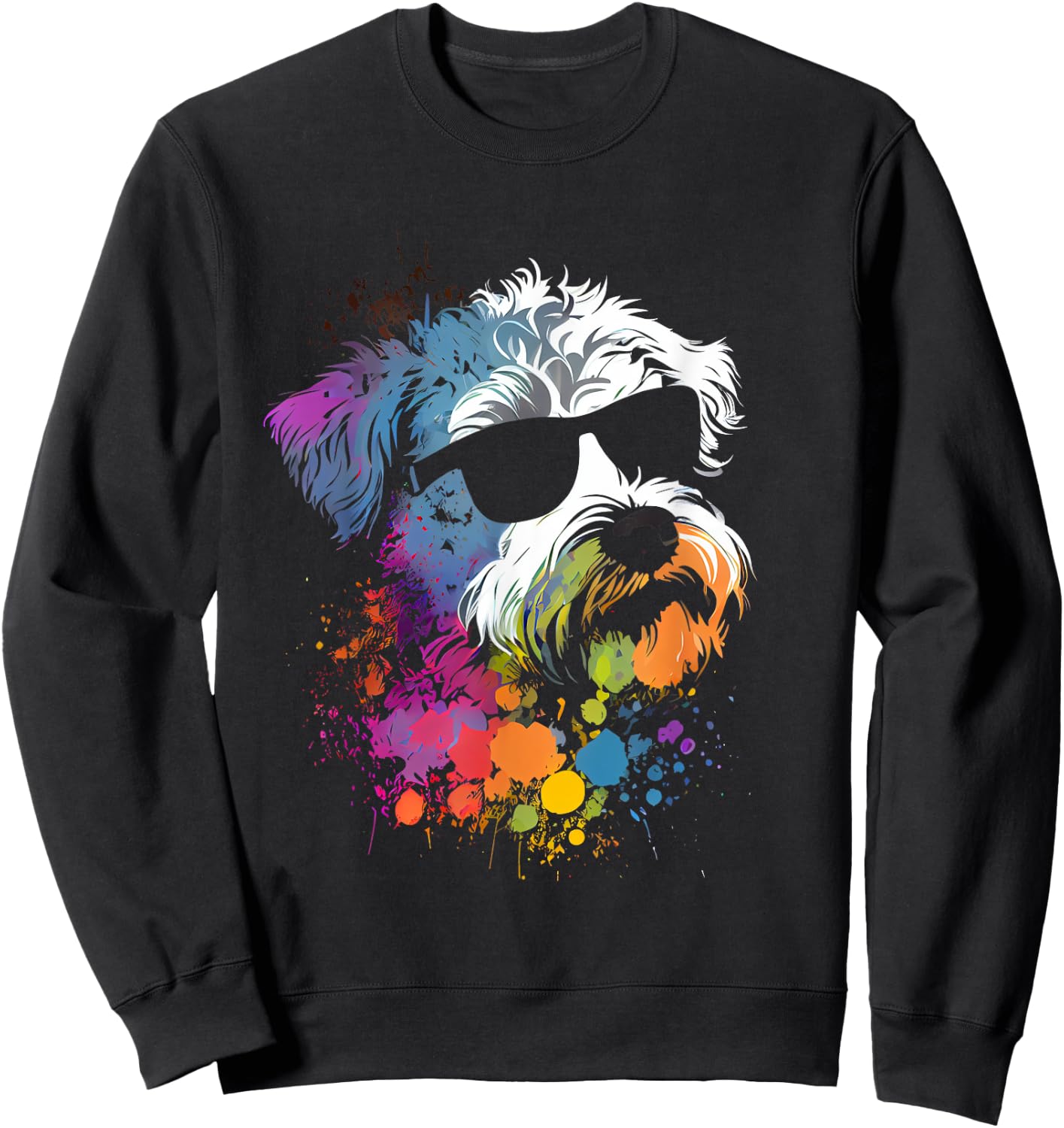 Schnoodle Dog Fans Schnauzer Dog , black Sweatshirt - Sweatshirt | Black