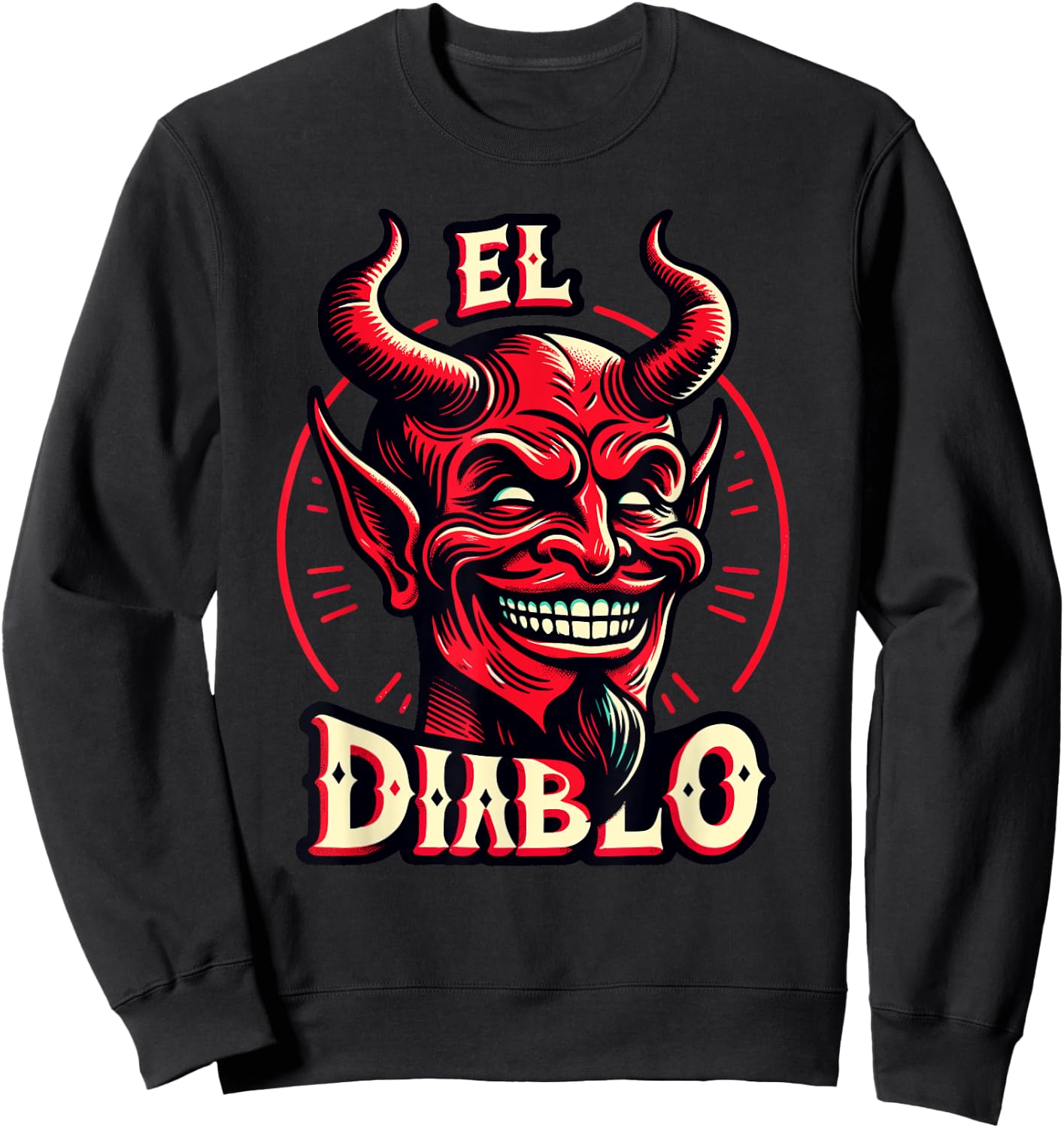 El Diablo , Black, S Sweatshirt - Sweatshirt | Black