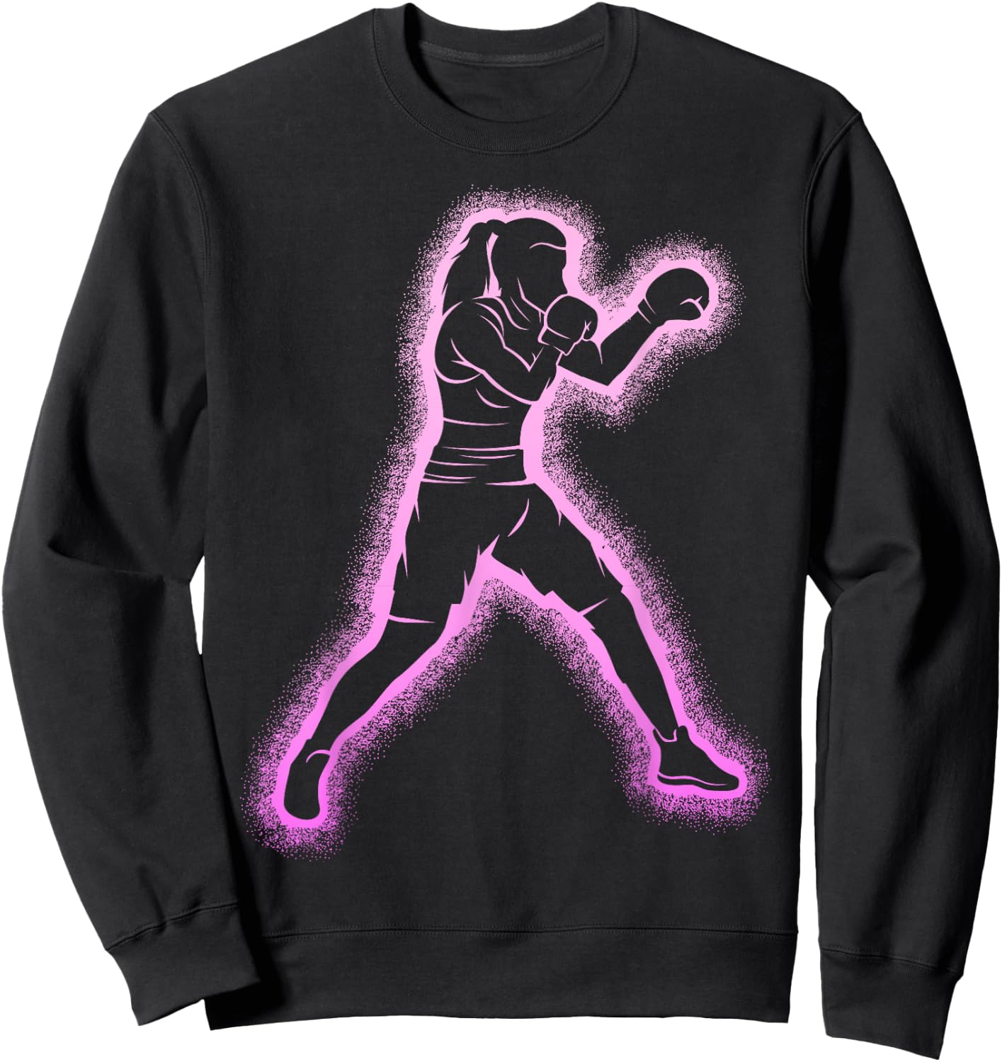 Boxing Boxer, Boxing Girl, Women's Sweatshirt - Sweatshirt | Black