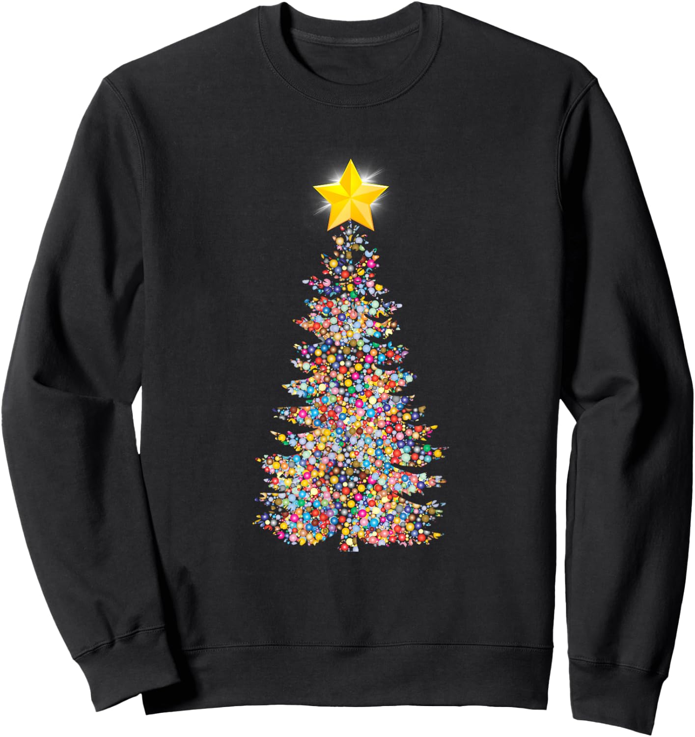 Christmas Tree , Funny Christmas Gift Sweatshirt - Sweatshirt | Black