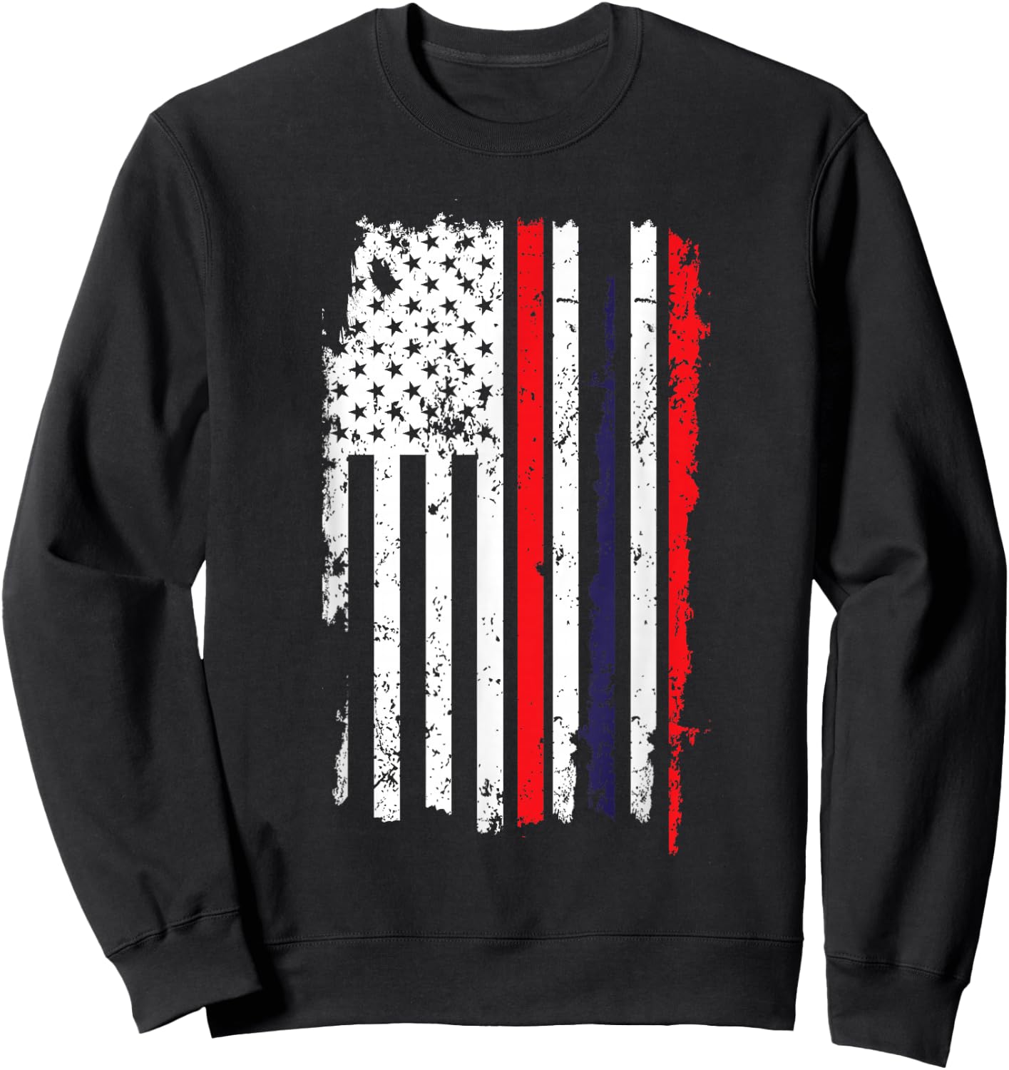 USA US Flag 4th Of July Thin Red Line Thai Flag Thailand Sweatshirt - Sweatshirt | Black