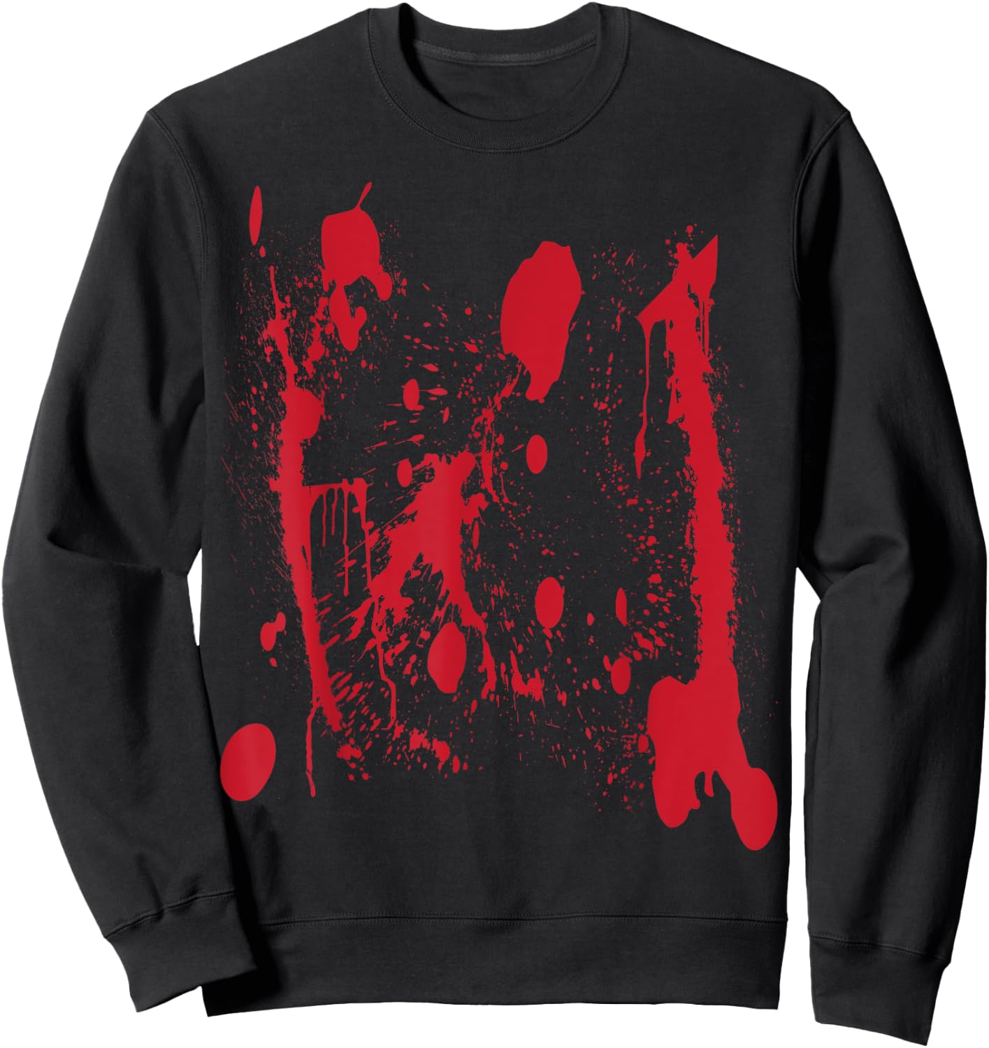 Blood Splatter Halloween Zombie Victim Sweatshirt - Sweatshirt | Black