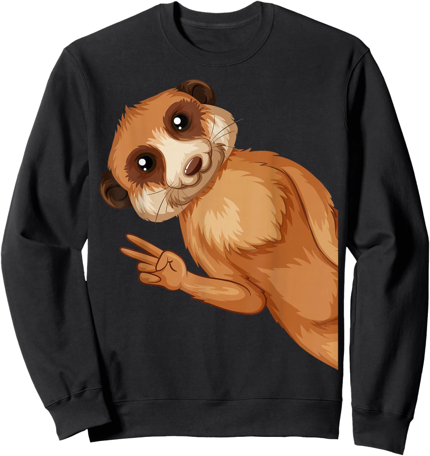 Meerkat Children's Girls Boys , black Sweatshirt - Sweatshirt | Black