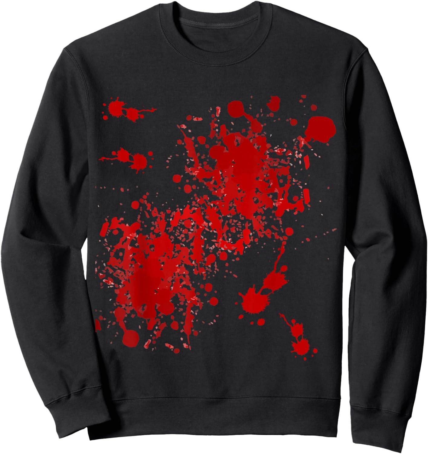 Fake Blood Splatter Sweatshirt - Sweatshirt | Black