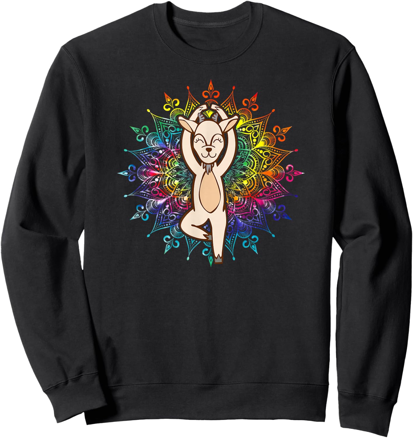 Goat Girl Lover & Farmer HD0 Black -Adults Sweatshirt - Sweatshirt | Black