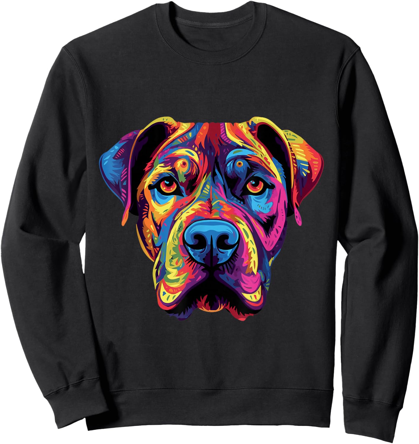 Presa Canario Coloful Dogo Canario Sweatshirt - Sweatshirt | Black