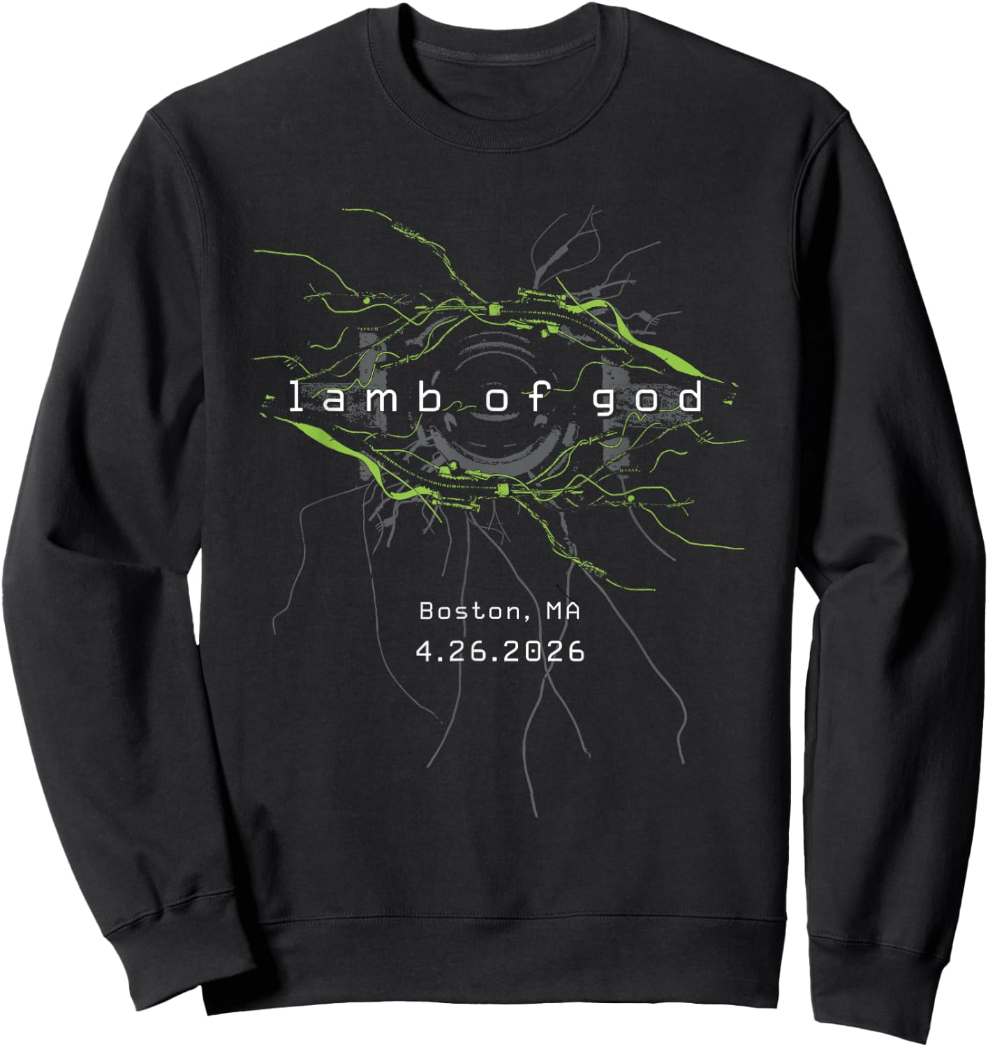 Lamb of God Into Oblivion Tour Boston Sweatshirt - Sweatshirt | Black