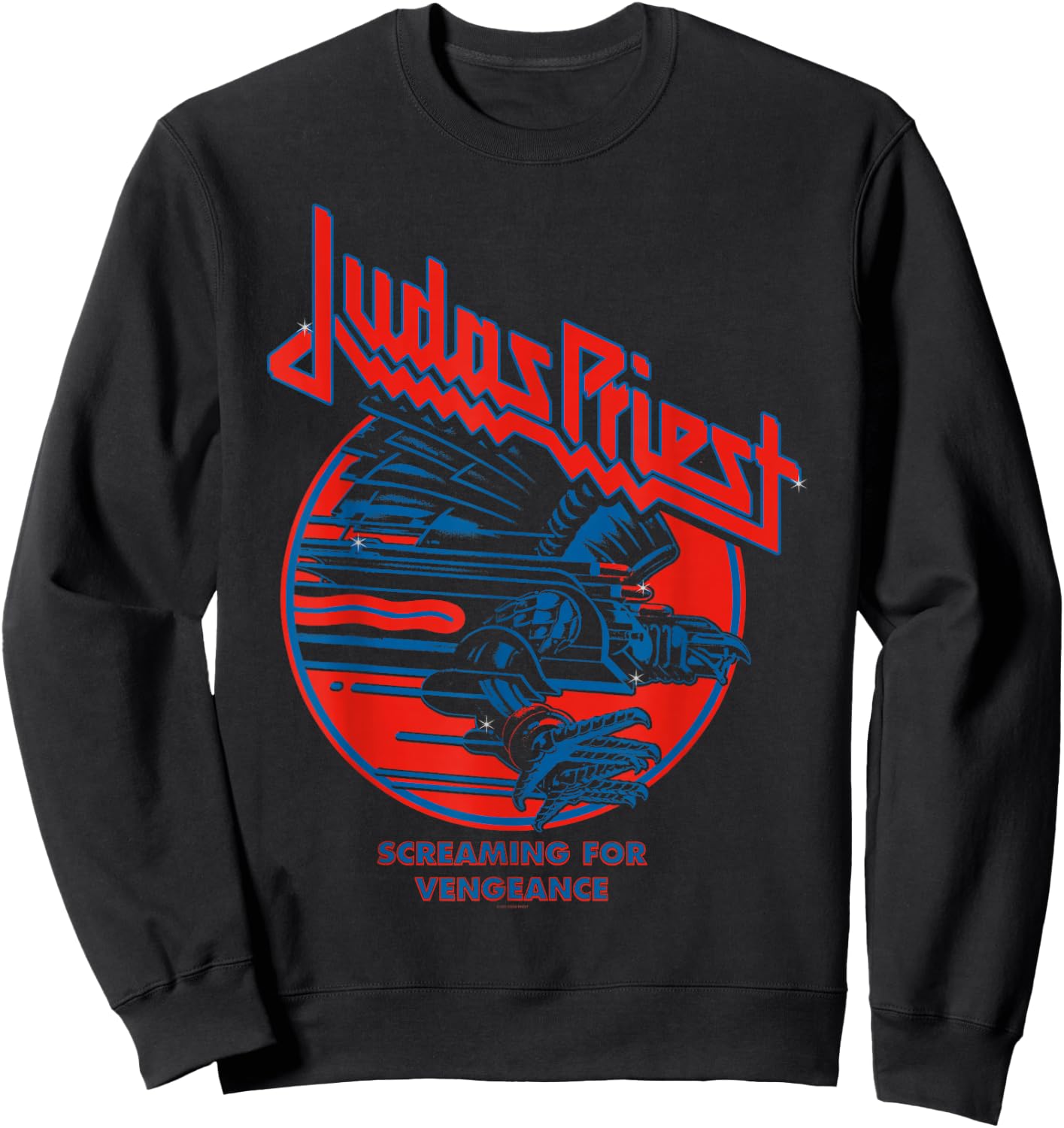 Judas Priest - Screaming For Vengeance Blue Eagle , black Sweatshirt - Sweatshirt | Black