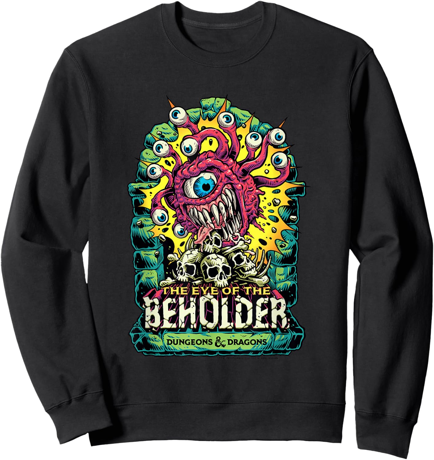 Dungeons & Dragons The Eye Of The Beholder Sweatshirt - Sweatshirt | Black