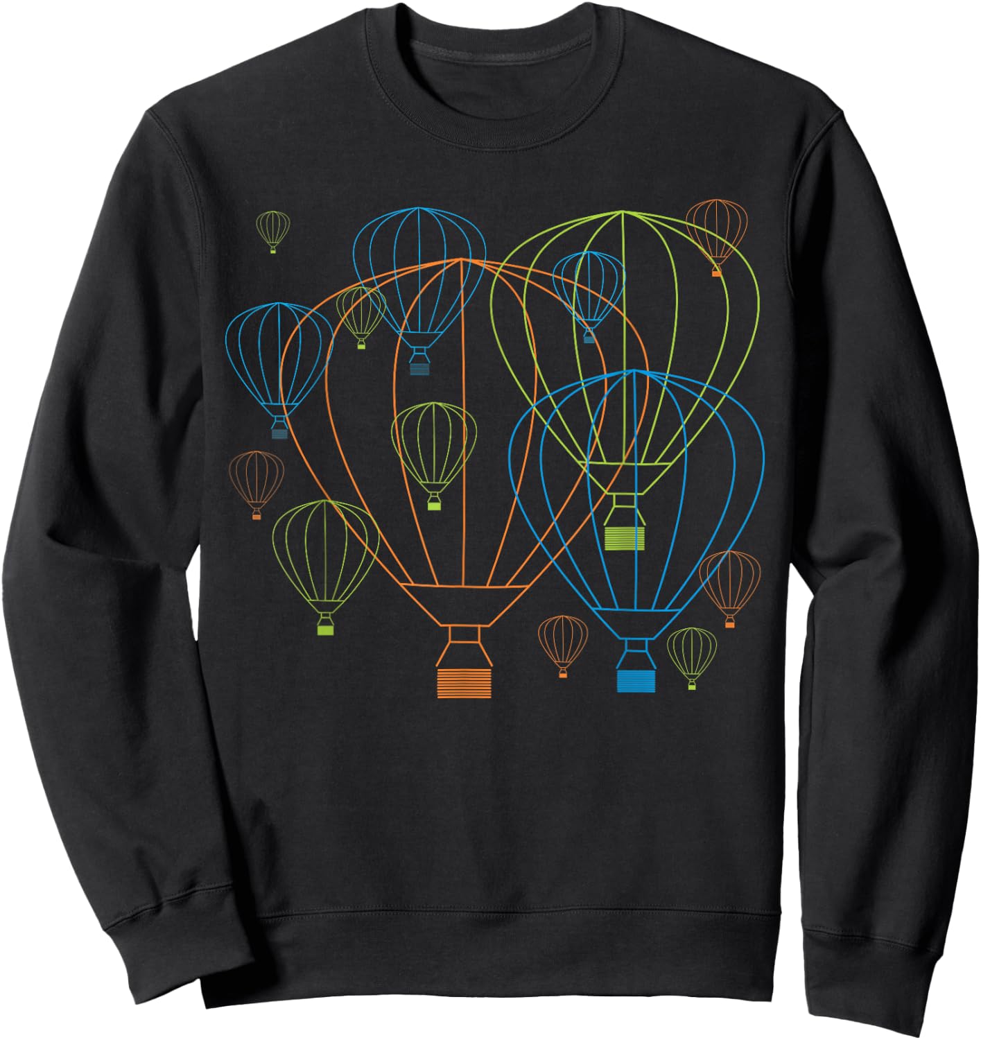 Hot Air Balloon Festival Souvenir Ballooning Family Apparel Sweatshirt - Sweatshirt | Black