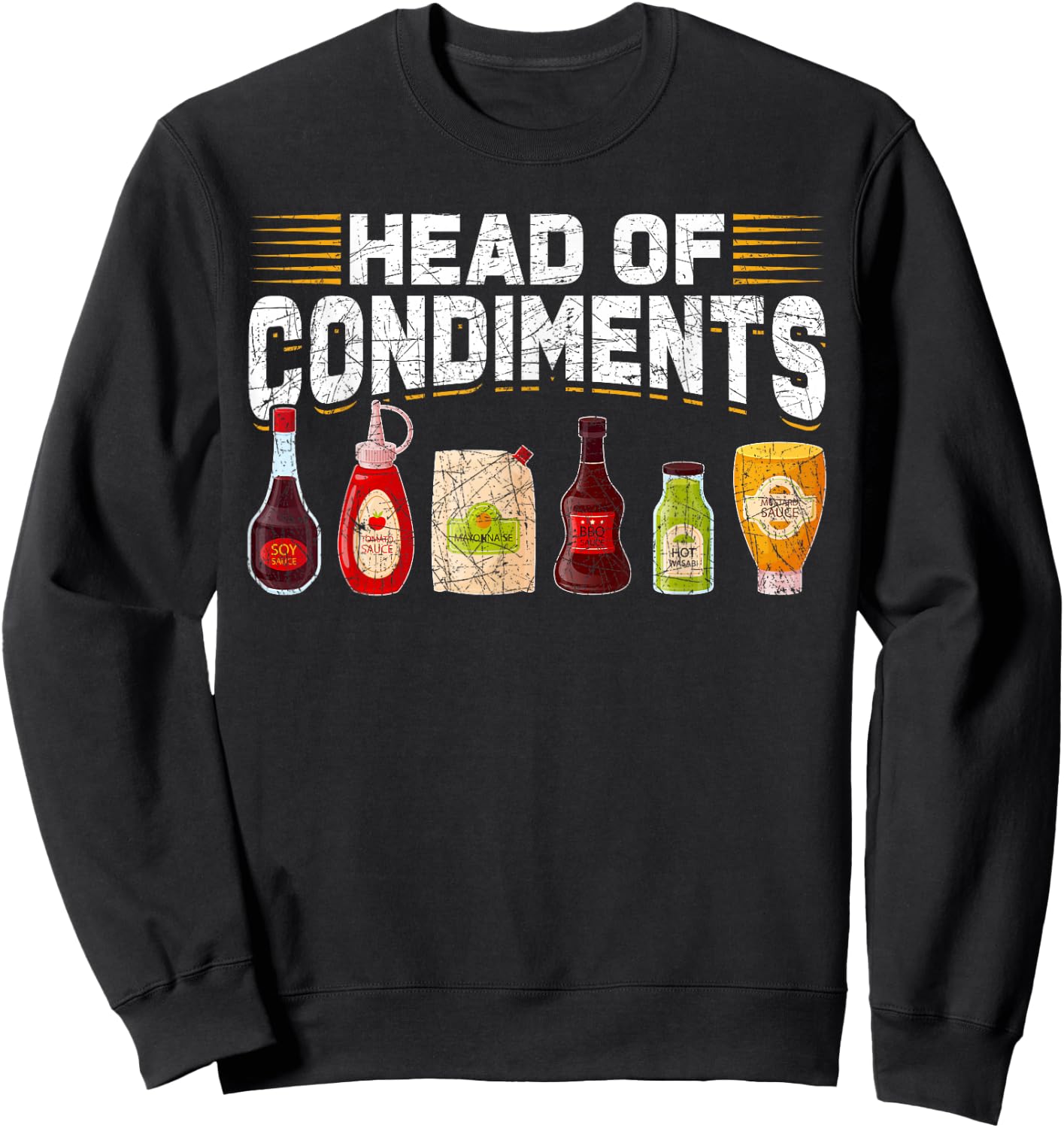 Head Of Condiments Barbecue Sweatshirt - Sweatshirt | Black