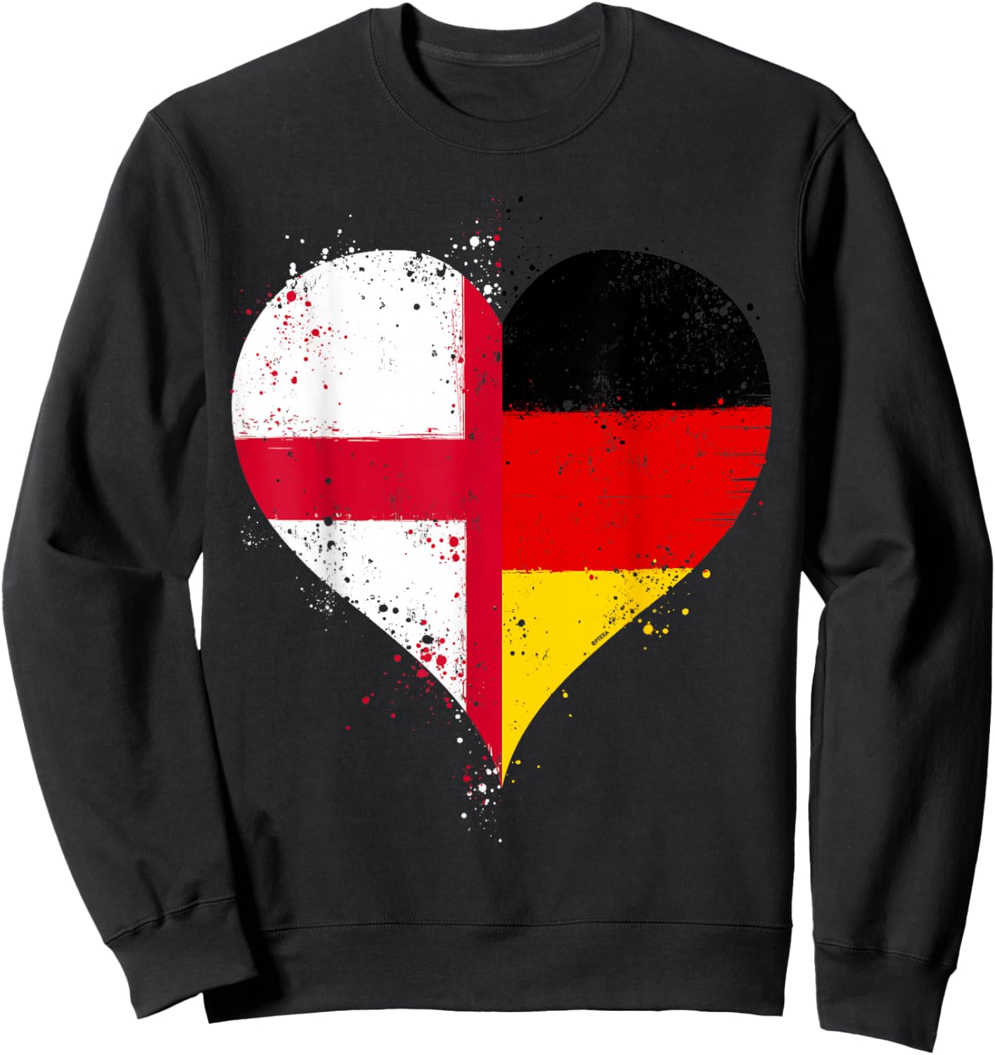 Coole Deutschland England Flagge für Englisch Deutsch Stolz Sweatshirt - Sweatshirt | Black