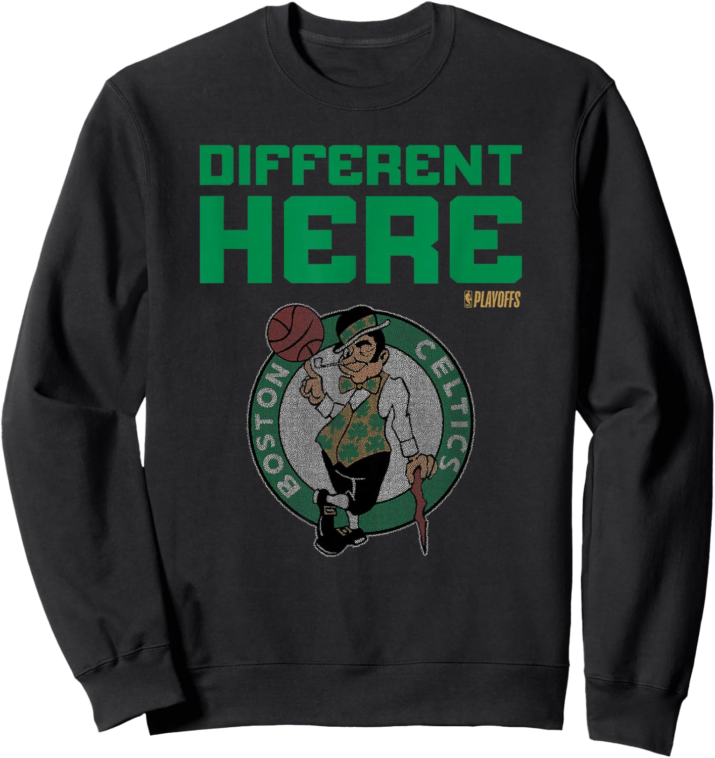 NBA 2026 Playoffs Mantra Celtics Billboard Sweatshirt - Sweatshirt | Black