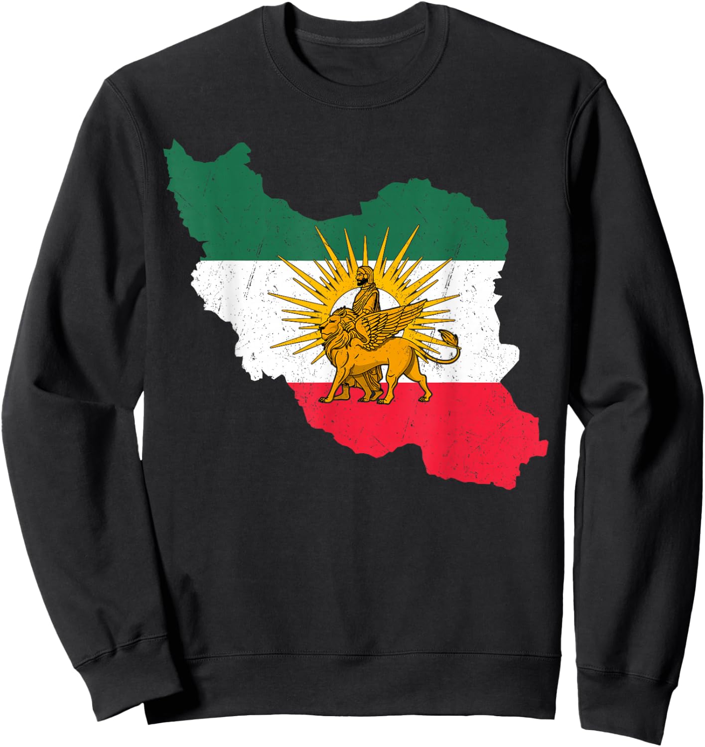 Shir o Khorshid Iran Persia Persian Fars Iranian , black Sweatshirt - Sweatshirt | Black