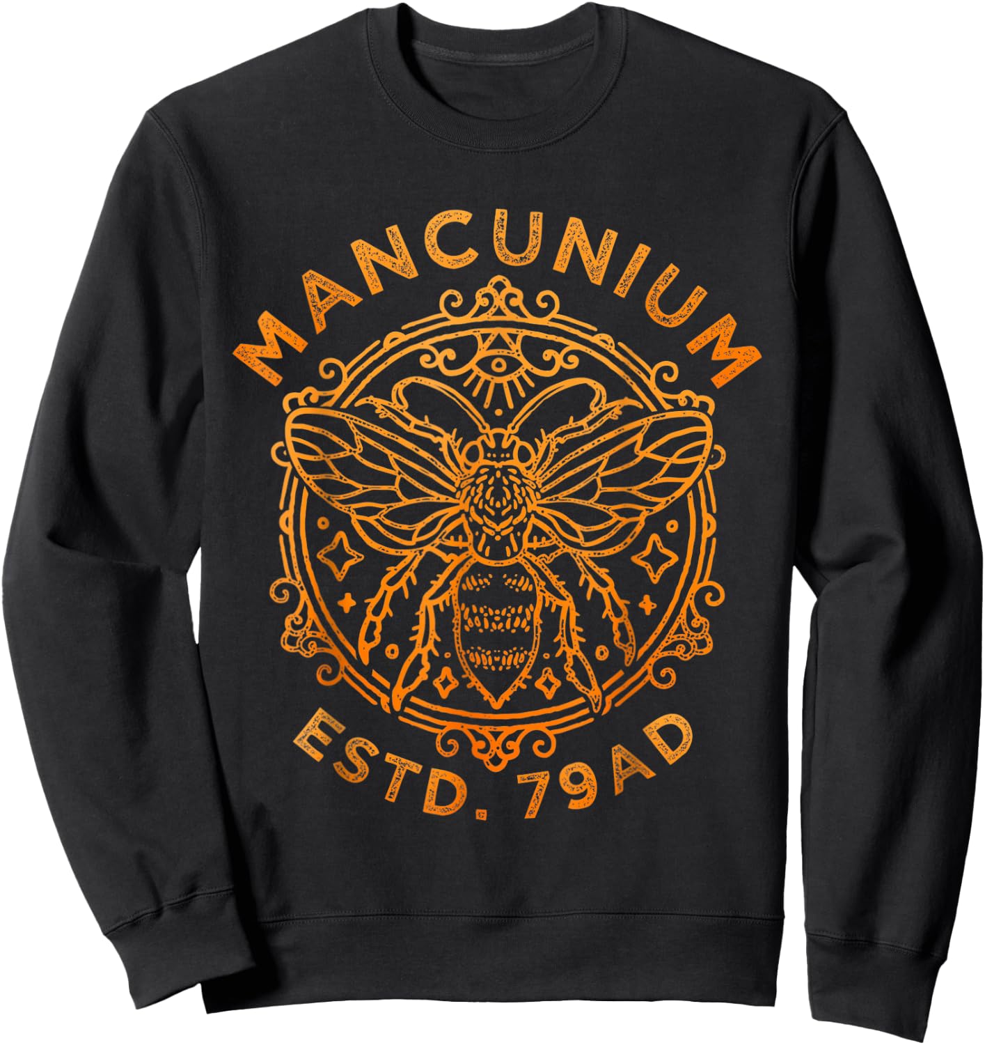 Mancunium 79AD, Manchester England, Worker Bee, Mancunian Sweatshirt - Sweatshirt | Black