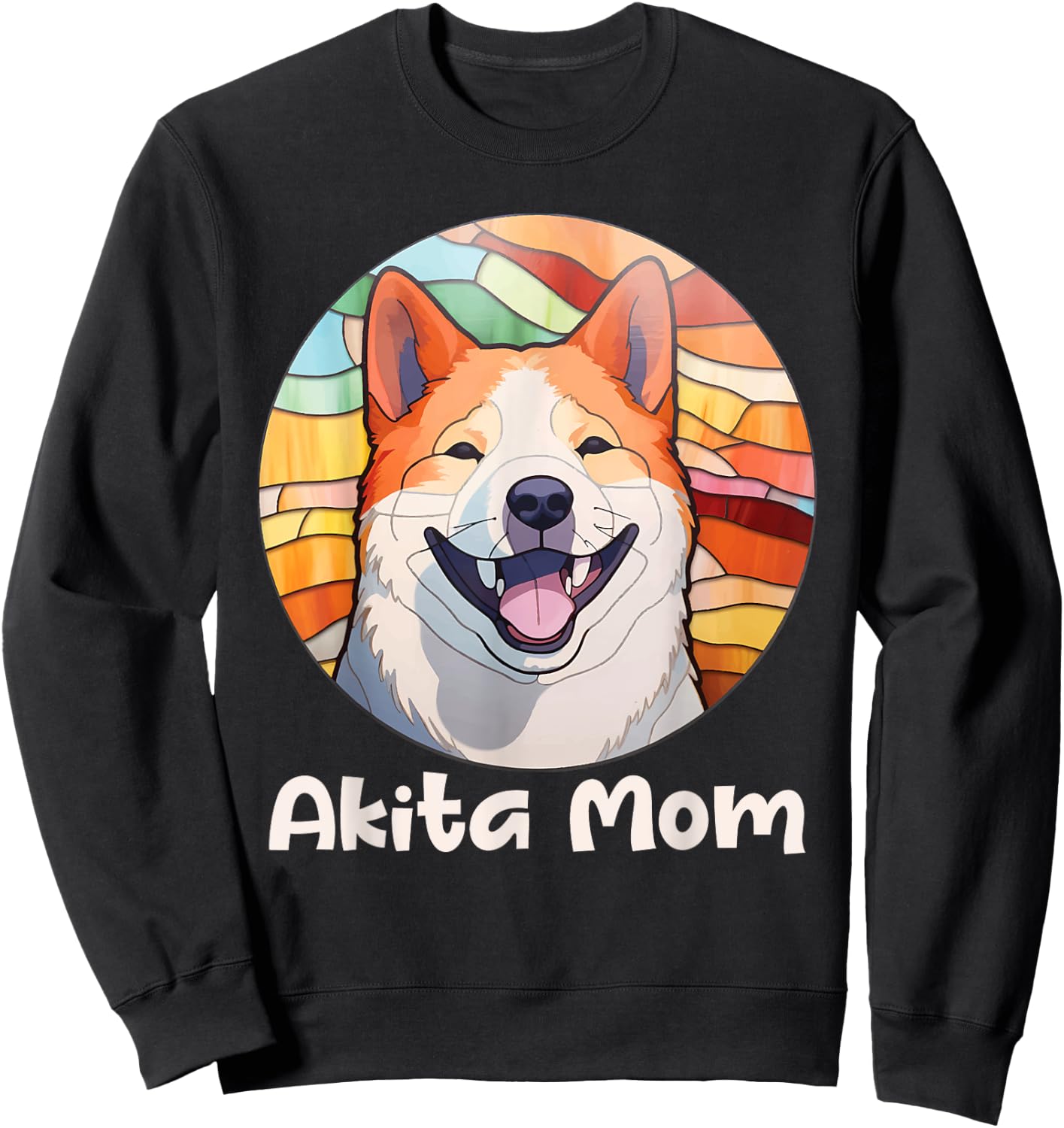 Akita Mom - Vintage Mother's Day Dog Lover Pet Trainer Women Kids Sweatshirt - Sweatshirt | Black