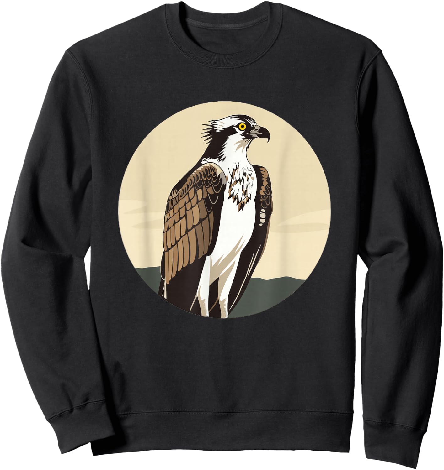 Osprey Bird Round Logo Sweatshirt - Sweatshirt | Black