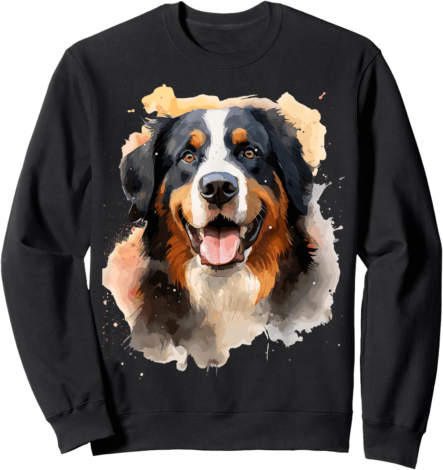 Bernese Mountain Dog Lovers Pop Art Bernese Mountain Dog Sweatshirt - Sweatshirt | Black