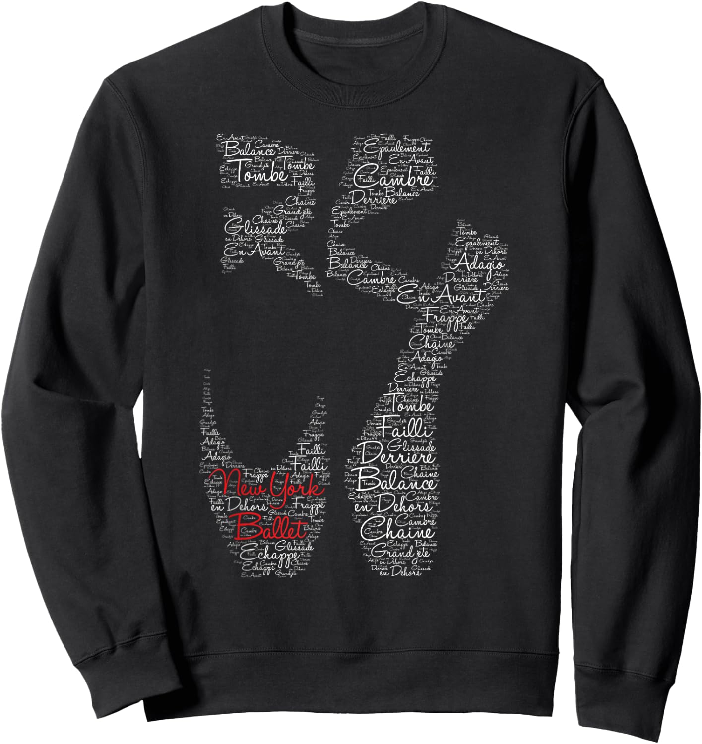 New York Ballet Pointe Shoe Sweatshirt - Sweatshirt | Black