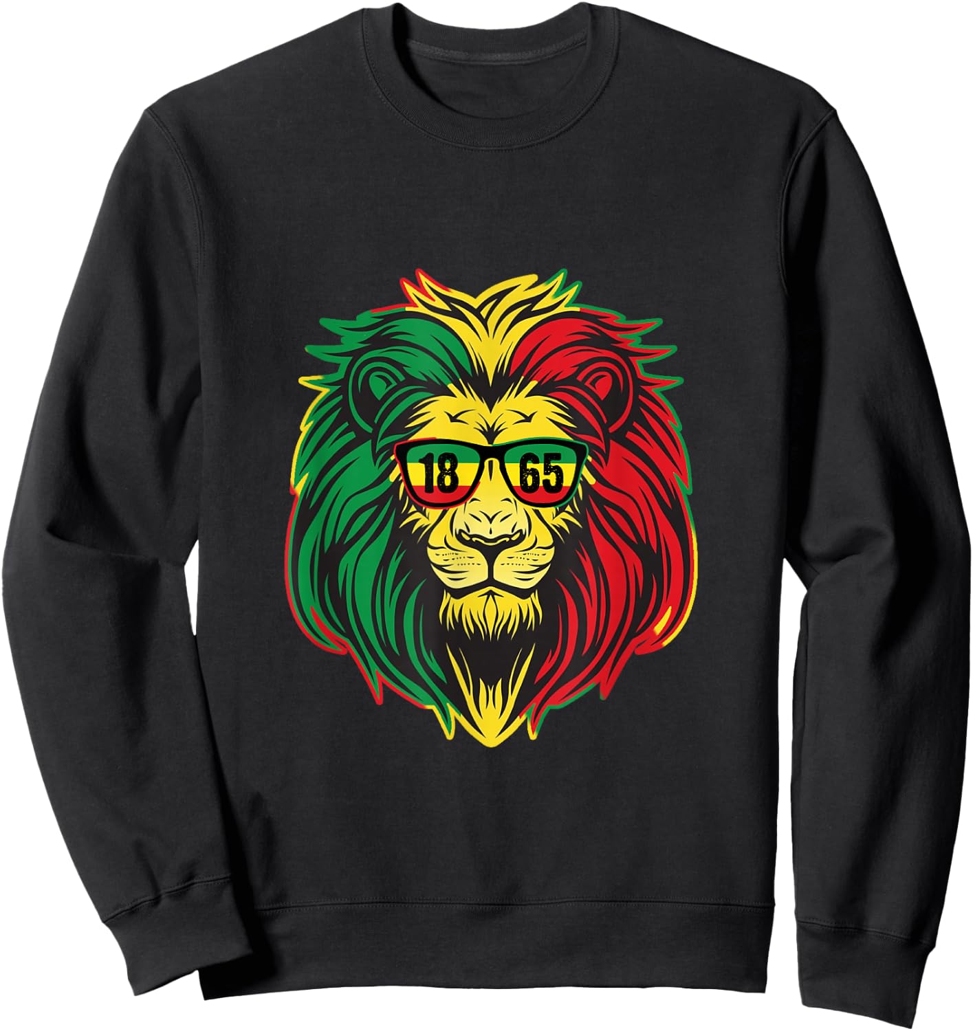 Lion juneteenth Shirt Women Dress Black History Freedom 1865 Sweatshirt - Sweatshirt | Black