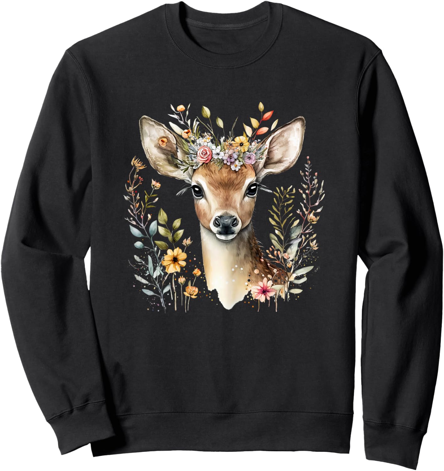 Deer, Deer, Deer Costume, Ladies, Deer Costume, Girls, Costume , black Sweatshirt - Sweatshirt | Black