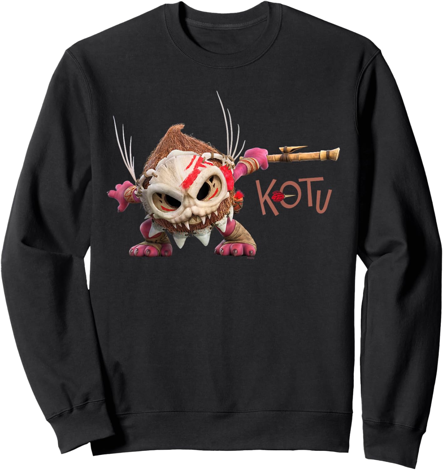 Disney Moana 2 Kotu the Kakamora Action Pose , Black, S Sweatshirt - Sweatshirt | Black