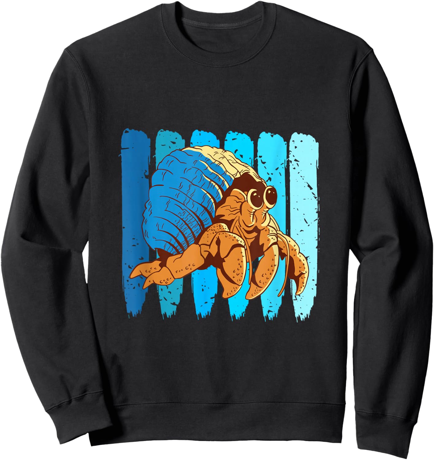 Hermit Crab Sea Animals Retro Crabs Hermit Crab Lover Sweatshirt - Sweatshirt | Black