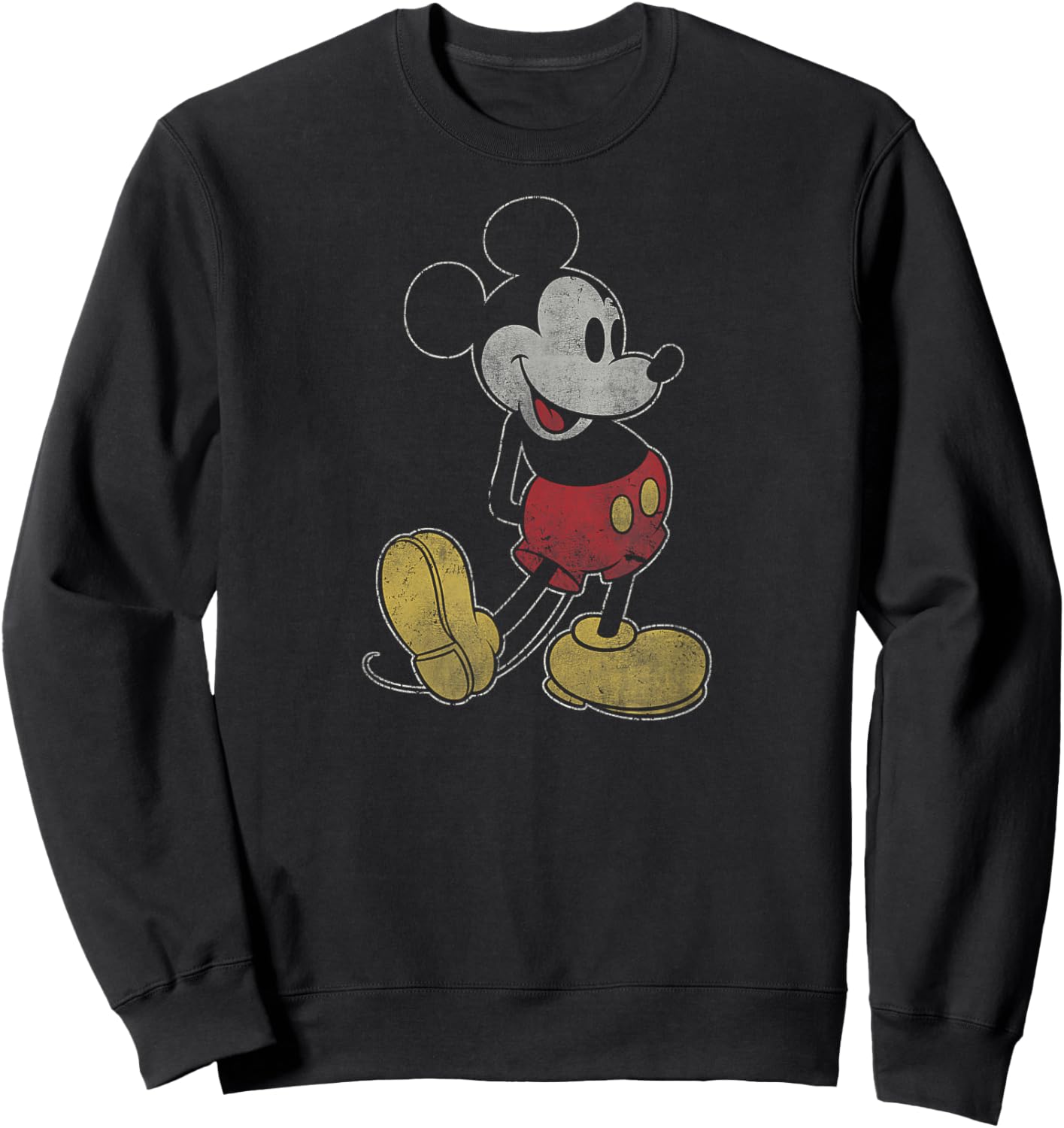 Disney Mickey Mouse Outline Sweatshirt - Sweatshirt | Black