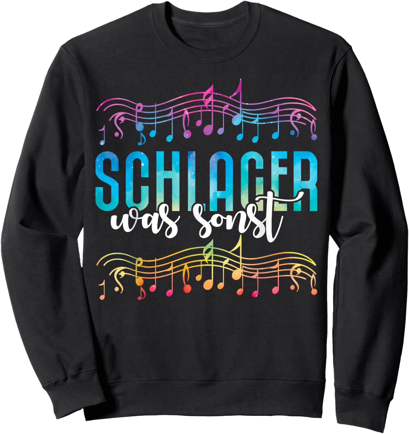 Schlager Was Sonst I Lover Schlagermusik Schlagerparty , black Sweatshirt - Sweatshirt | Black