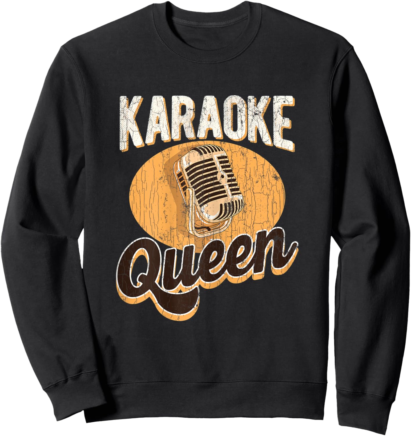 Karaoke Apparel Gift Karaoke Queen Gifts Sweatshirt - Sweatshirt | Black