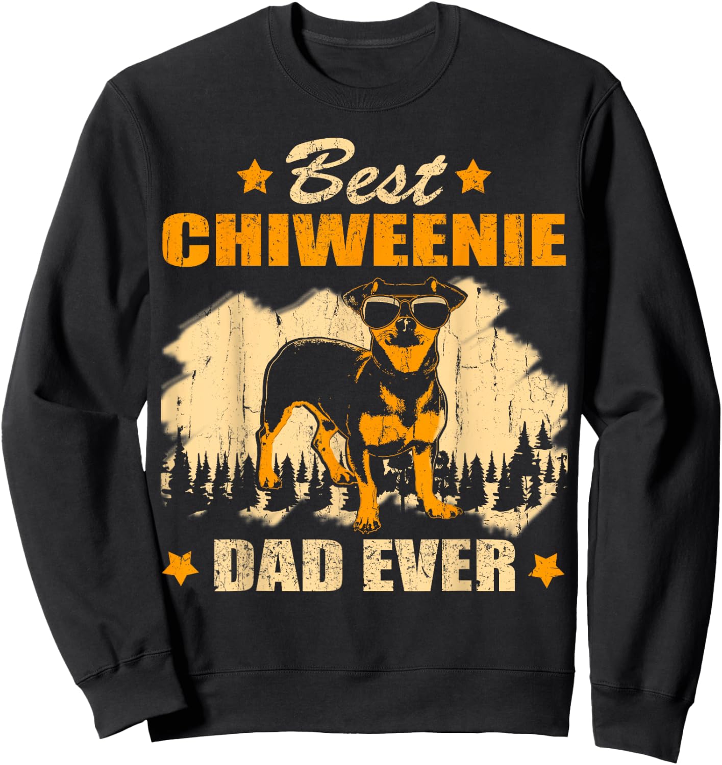 Chiweenie And Dog Dad - Best Friends Dog Father Sweatshirt - Sweatshirt | Black