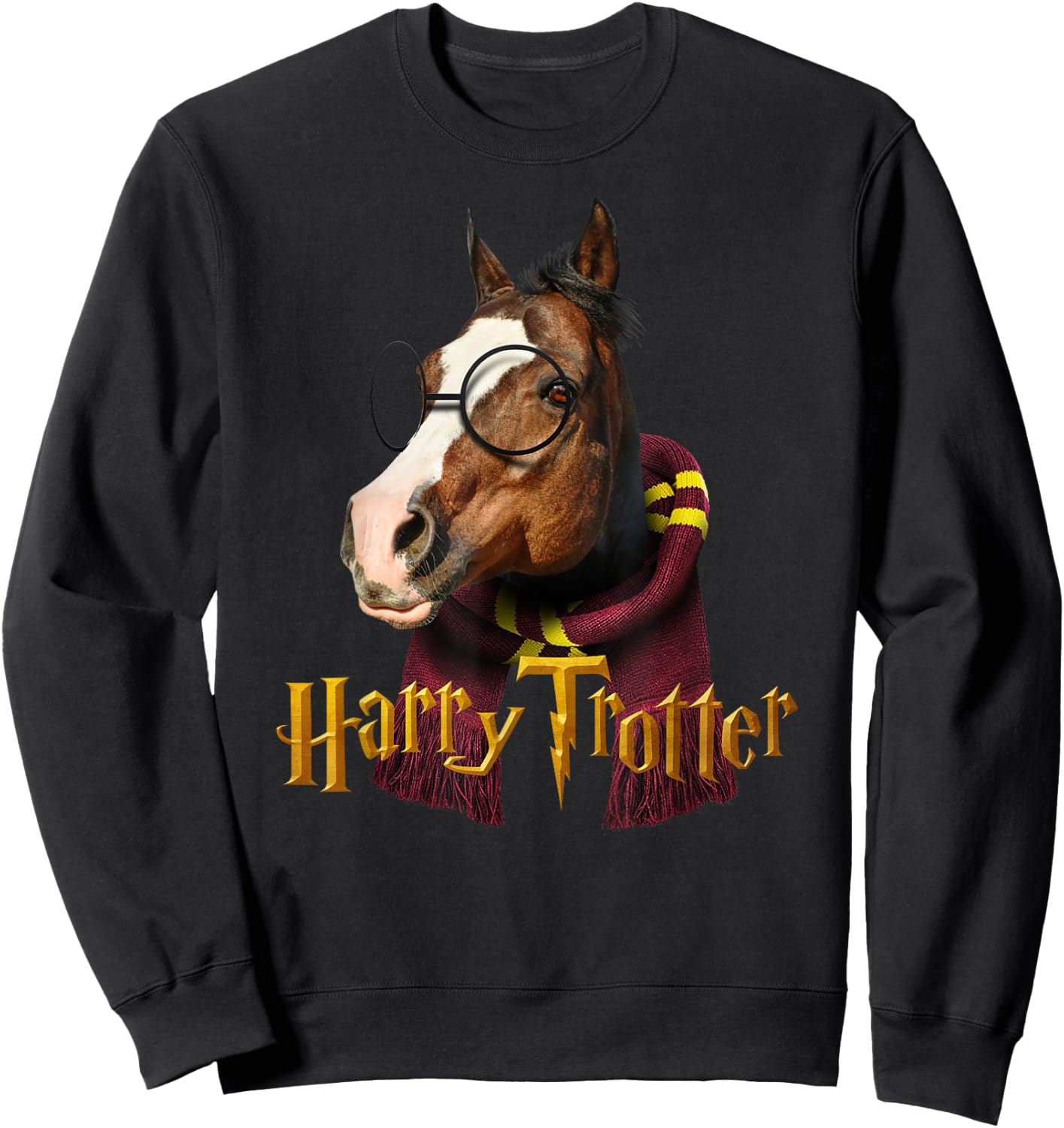 Cute American Quarter Horse Rider Horse Brown Sweatshirt - Sweatshirt | Black
