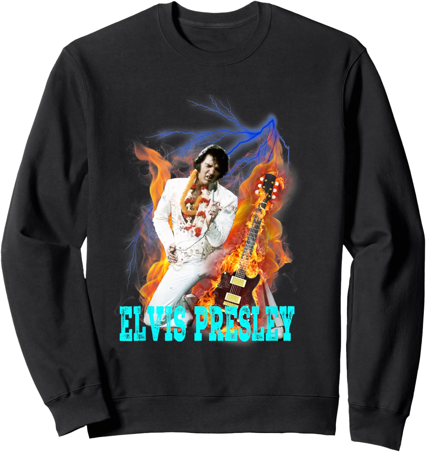 Elvis Presley_004 , black Sweatshirt - Sweatshirt | Black