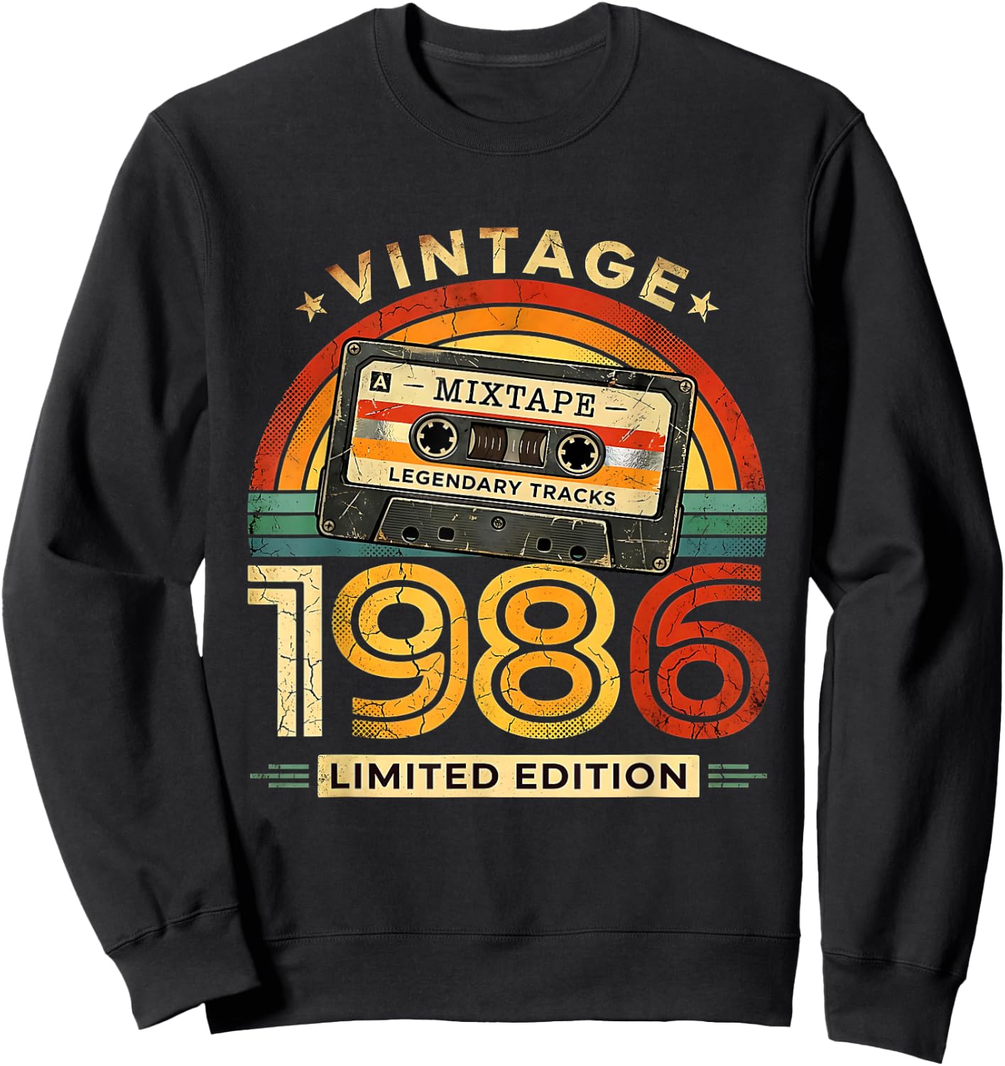 40 Geburtstag Mann Retro Vintage Limited Edition Deko lustig Sweatshirt - Sweatshirt | Black