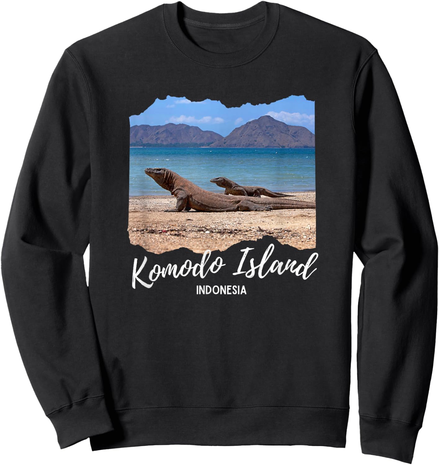 Komodo Island Souvenir / Komodo Island Sweatshirt - Sweatshirt | Black