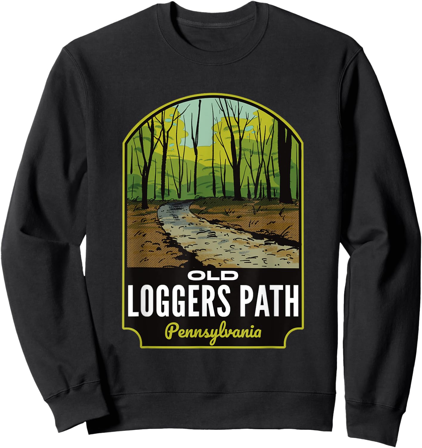 Old Loggers Path Pennsylvania Sweatshirt - Sweatshirt | Black