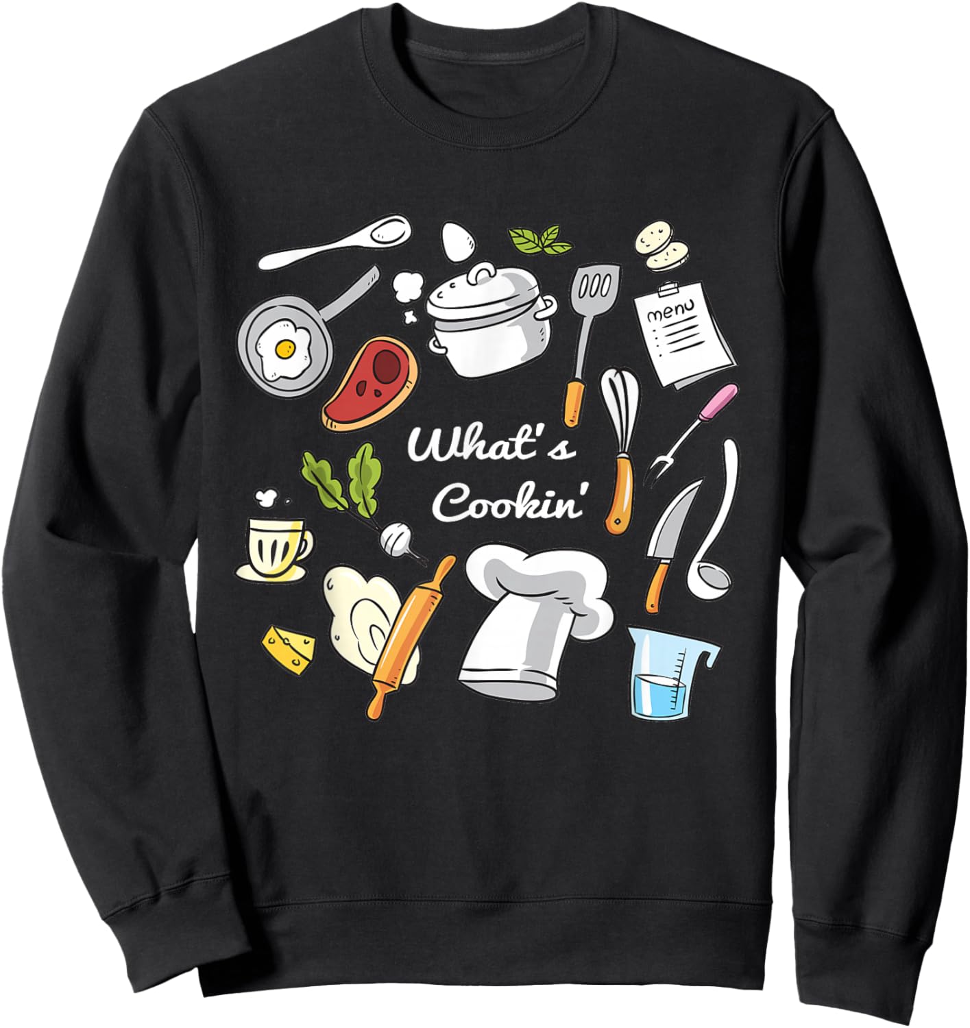 Love Cooking, Baking, Gift T- Shirt, Men, Women, Kids, Drk Sweatshirt - Sweatshirt | Black