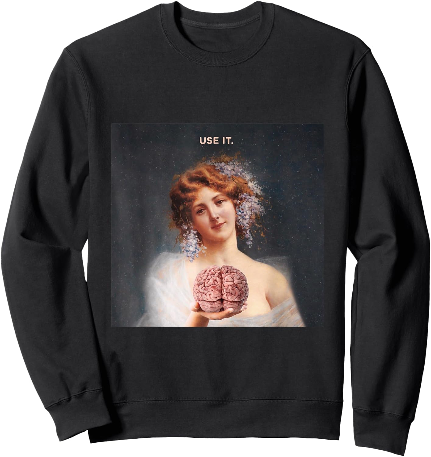 Lustiges mit Aufschrift "You're Stupid Use Your Brain" Sweatshirt - Sweatshirt | Black