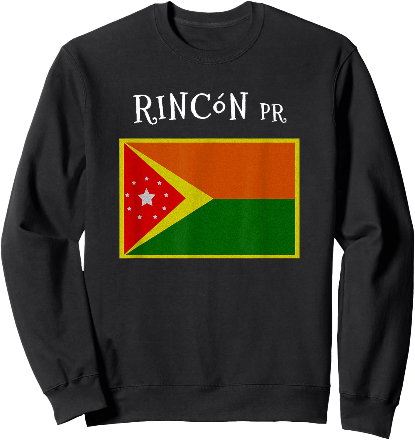 Rincon Puerto Rico Flag Sweatshirt - Sweatshirt | Black