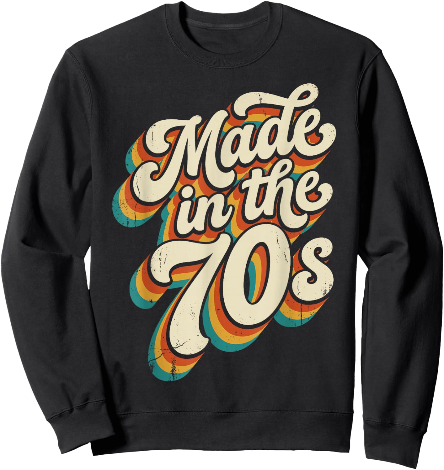 Made in The 70s Disco Party Costume Sweatshirt - Sweatshirt | Black